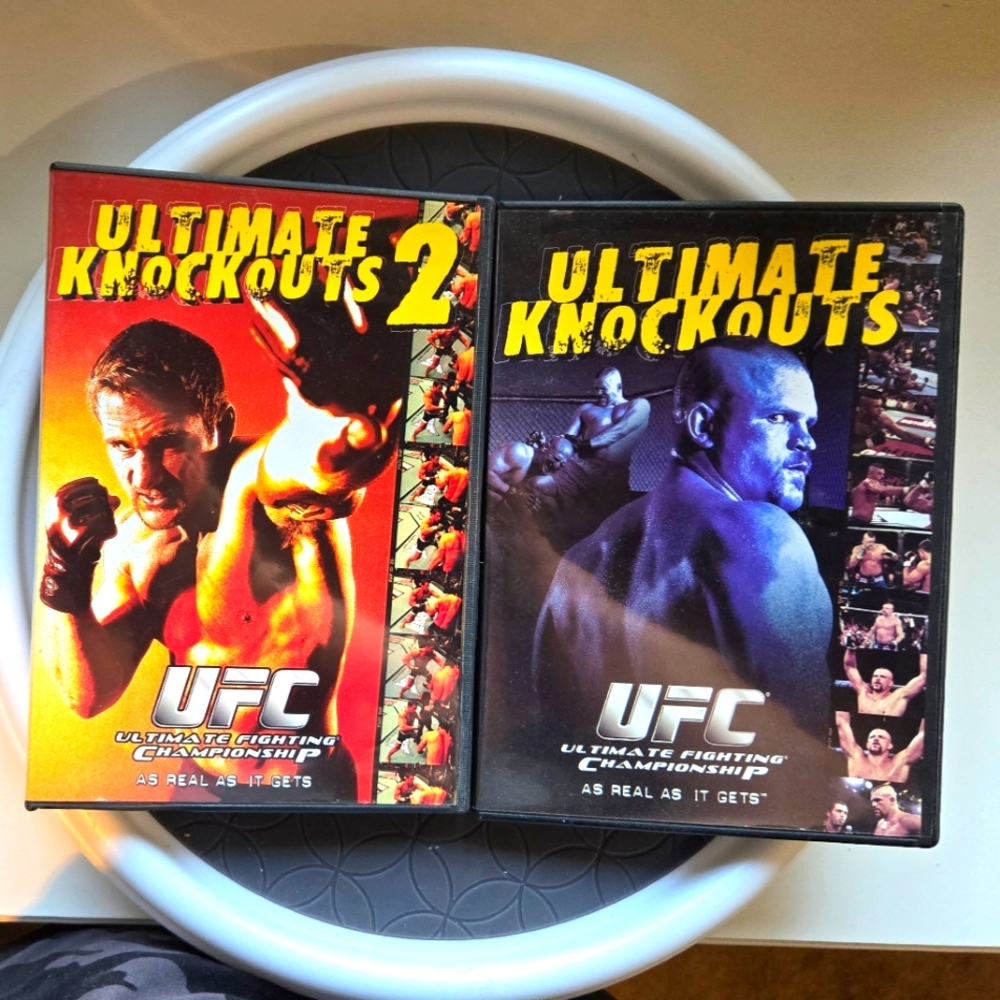 Ultimate Knockouts 1 and 2 UFC DVDs
